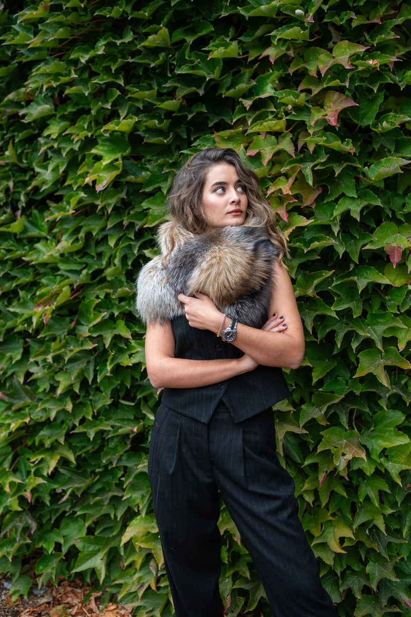 Cuello de zorro  CAPPUCCINO