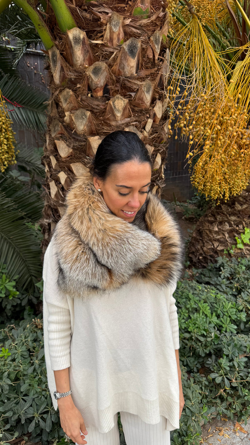 Cuello de zorro  CAPPUCCINO