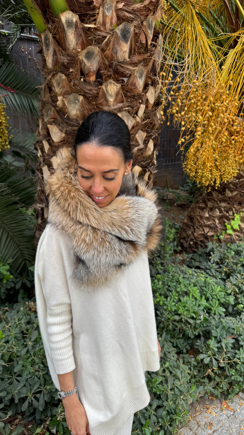 Cuello de zorro  CAPPUCCINO