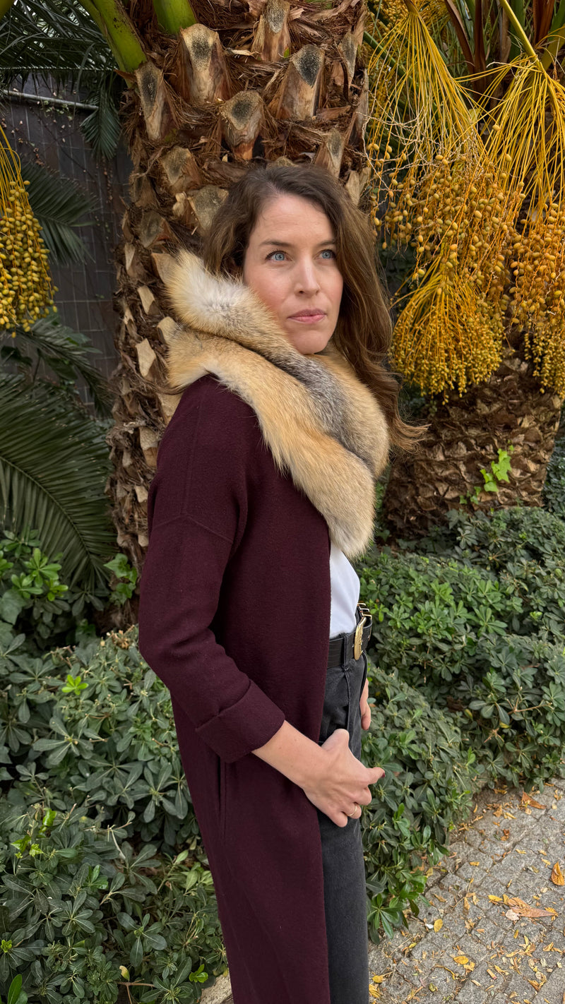 Cuello de zorro CARAMEL