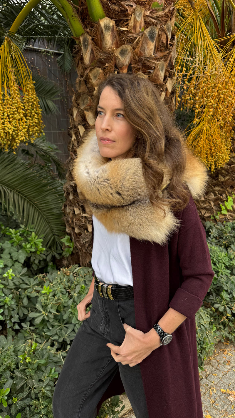 Cuello de zorro CARAMEL