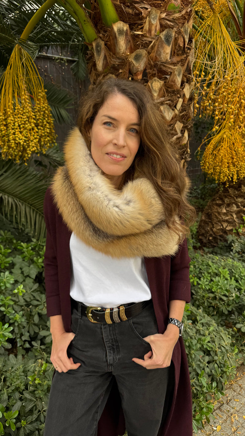 Cuello de zorro CARAMEL