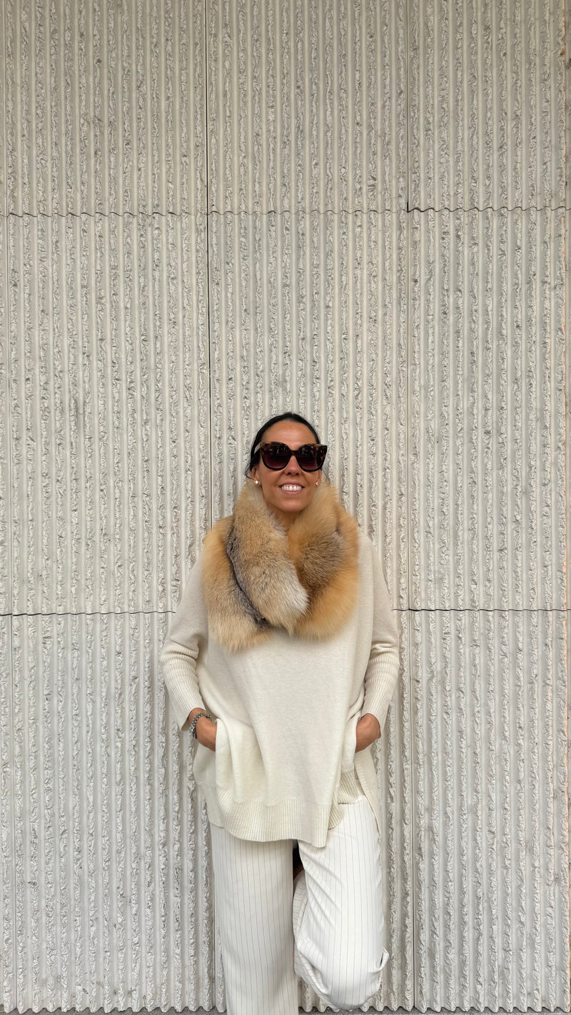 Cuello de zorro CARAMEL