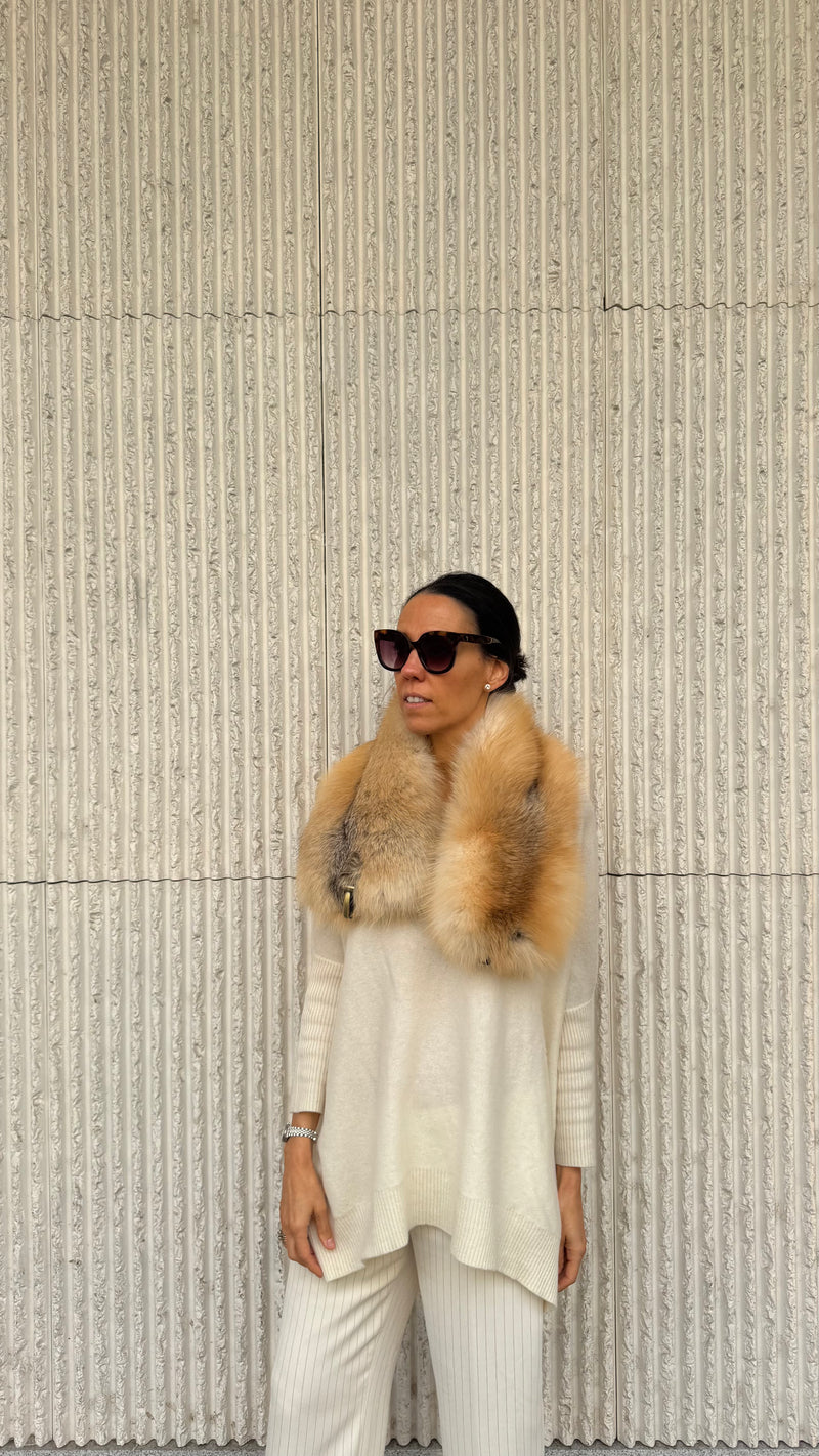 Cuello de zorro CARAMEL