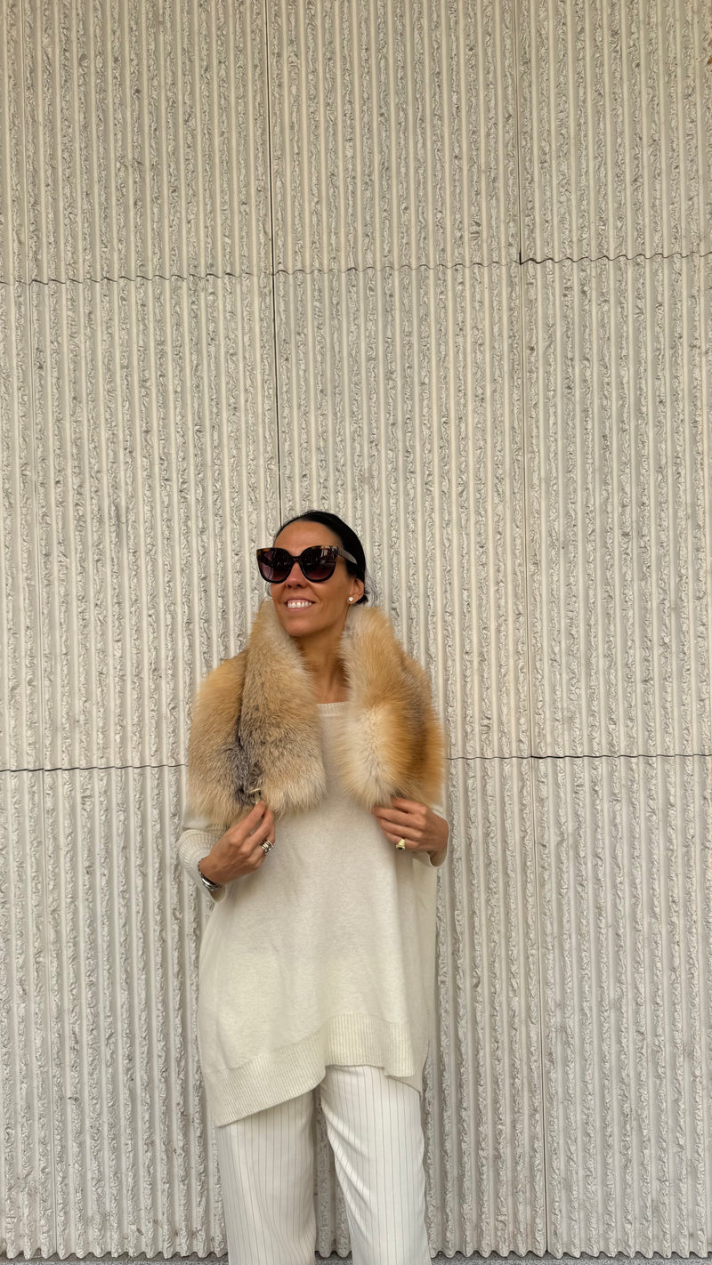 Cuello de zorro CARAMEL