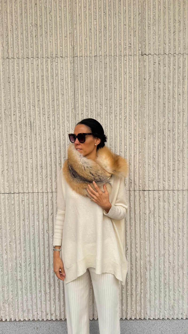 Cuello de zorro CARAMEL