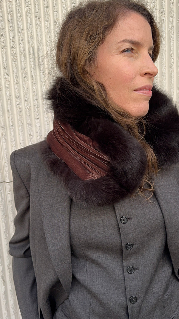 Cuello de zorro EXPRESSO - TOFFEE