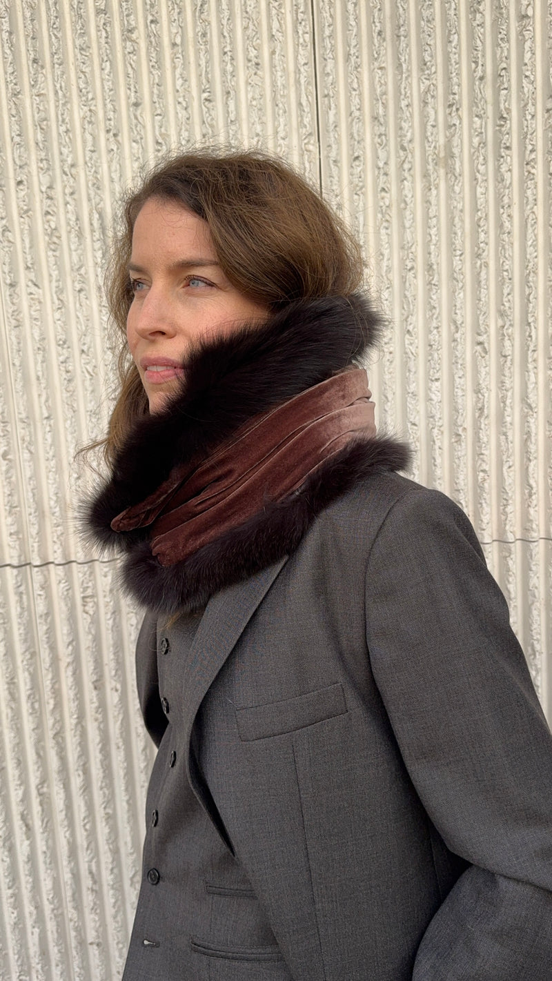 Cuello de zorro EXPRESSO - TOFFEE