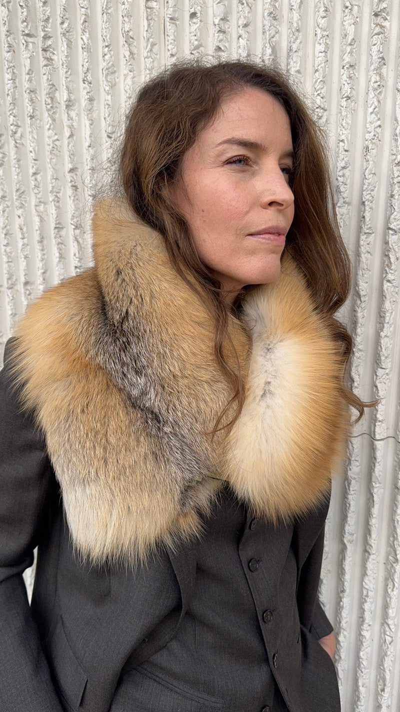 Cuello de zorro CARAMEL