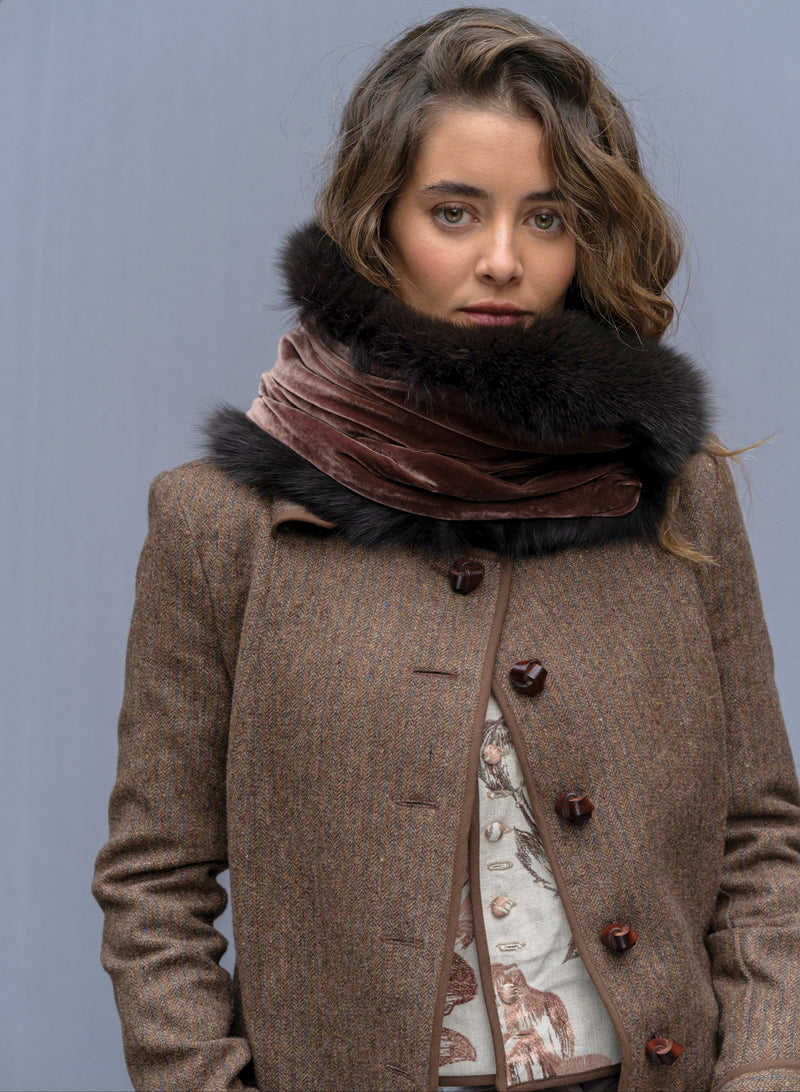 Cuello de zorro EXPRESSO - TOFFEE