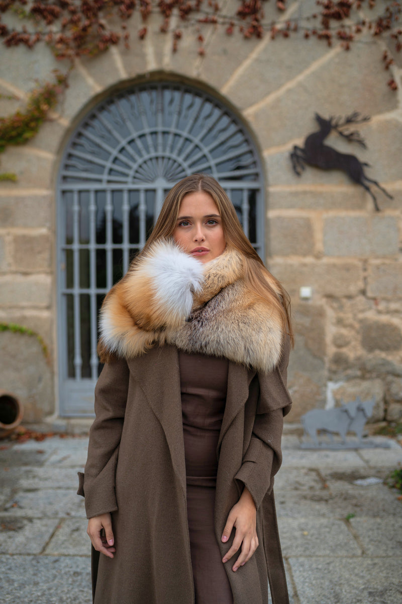 Cuello de zorro CARAMEL