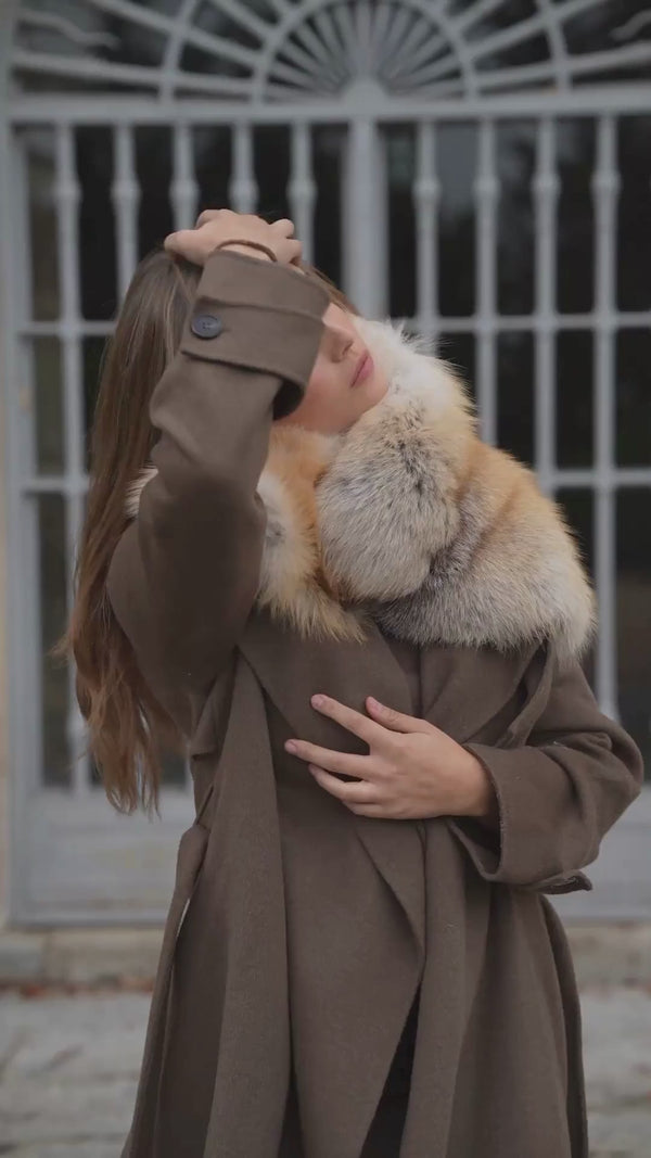 Cuello de zorro CARAMEL