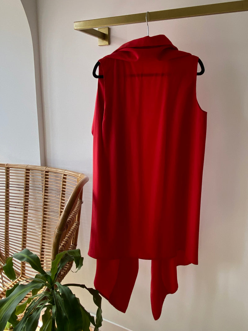 VESTIDO-CHALECO BALMA ROJO
